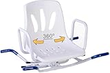 OrtoPrime Badewannensitz Senioren Badewannensitz Drehbar 360º - Sessel für Senioren mit einfachem Zugang - Antirutsch Badewannensitz für Erwachsene Badewannendrehsitz - badewannenstuhl Erwachsene